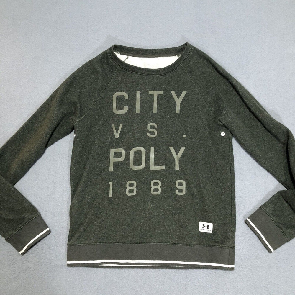 Under Armour Legacy Crewneck Sweater Women's Size Medium City Vs Poly